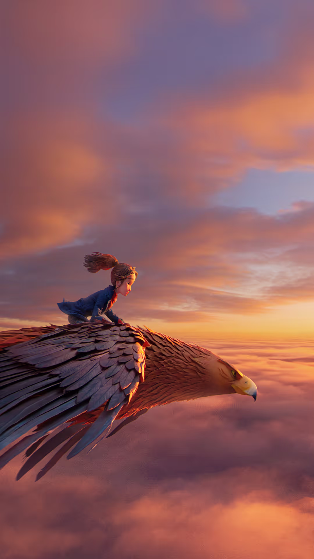 Prue flies on the back of The General