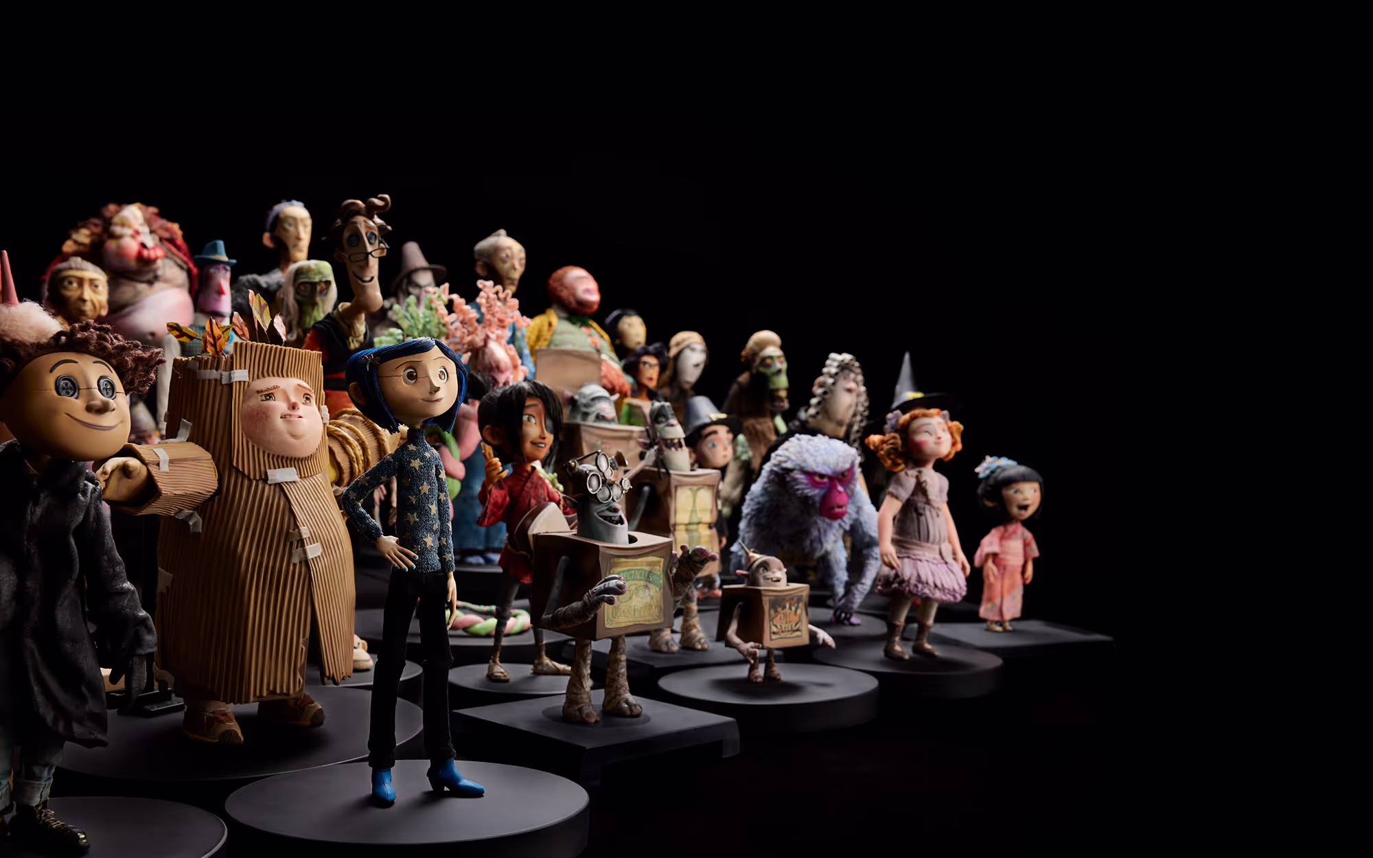 Puppets from various LAIKA films